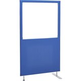 eurokraft pro Predelna stena z zvočno izolacijo, plošča z oknom, višina 1800 mm, širina 1000 mm, modre barve | Shoptok.si