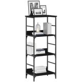  Polica Crni hrast 50 x 33 x 117,5 cm Konstruirano drvo | shoptok.hr