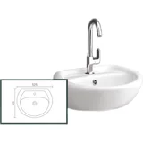 lavabo Moon 52,5x41cm Ket