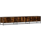 Maison Chic TV omarica - TV stojalo - Televizijska omarica dimljeni hrast 240x35x41 cm inženirski les, (21699249) Cene
