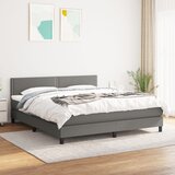 The Living Store Box spring postelja z vzmetnico temno siva 160x200 cm blago - Box Spring Postelja, (21515456) Cene