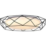  Bijela LED stropna svjetiljka s metalnim sjenilom 43x43 cm Sven – Cijene