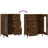  Komoda boja smeđeg hrasta 69 5x34x90 cm od konstruiranog drva | shoptok.hr