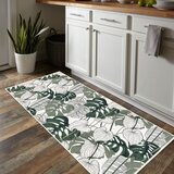 Oyo Concept Belo-zelena pralna preproga 80x150 cm Monstera – | Shoptok.si