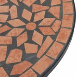 Bistro stolić s mozaikom terakota Ø 50 x 70 cm keramički | shoptok.hr