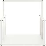  Stalak za drva bijela 40x40x40 cm hladno valjani čelik | Eponuda.com