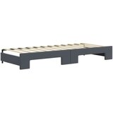  Dnevni krevet na razvlačenje i ladice tamnosivi 80x200 cm | shoptok.hr