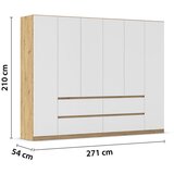 Rauch Möbel omara s klasičnimi vrati, bela, hrast artisan | Shoptok.si
