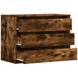  Kutna komoda s ladicama boja dimljenog hrasta 80x41x58cm drveni | shoptok.hr