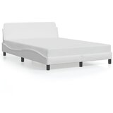 Maison Chic Posteljni okvir - Dvoposteljna postelja - Zakonska postelja z vzglavjem bel 140x200 cm umetno usnje-J15674, (21777023) | Shoptok.si