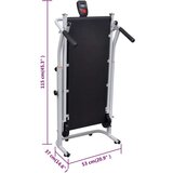 x Sklopiva mini pokretna traka za trčanje 93 36 cm crna | shoptok.hr