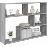  Polica na zidu Zidna montaža Siva 95 x 20 x 69,5 cm | shoptok.hr