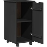  Set ormara za radne stolove 2 kom. Crna Masivna borovina | shoptok.hr