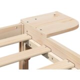 vidaXL Posteljni okvir z nočnimi omaricami Rjava 75 x 190 cm Rjava | Shoptok.si