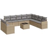 11-dijelni set vrtnih sofa od poliratana s jastucima bež | shoptok.hr