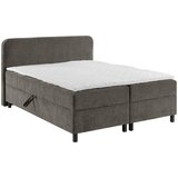 MID.YOU POSTELJA Z VZMETNICO 180 cm x 200 cm , les, tekstil siva | Shoptok.si