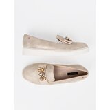 Shelvt Gold loafers with jewellery detail on the front | shoptok.hr