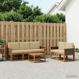  Set vanjskih sofa 6 kom. Prirodna | shoptok.hr