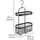 Wenko crna viseća košara Classic Plus 2 Tier Caddy | shoptok.hr