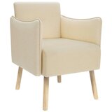  Naglasna stolica Krem Tkanina - Krem | shoptok.hr
