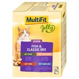 MultiFit Cat Jelly Senior Fish & Classic Mix Multipack 12x100g | Shoptok.si