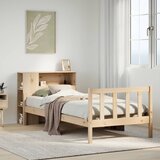 vidaXL Knjižna postelja brez vzmetnice 90x190 cm trdna borovina | Shoptok.si