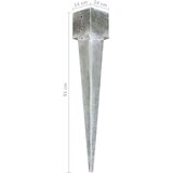  Talne konice 2 kosa srebrne 14x14x91 cm pocinkano jeklo | Shoptok.si