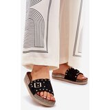 Boto Women's Platform Sandals With Buckle And Studs Black Nusithia | shoptok.hr