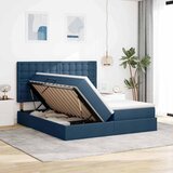  s od storage s uzglavljem Plava 180 x 200 cm Tkanina | shoptok.hr