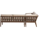 WOOOD Smeđa podstavljena vrtna sofa (u obliku slova L) Biam – | shoptok.hr