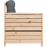  Vrtna sofa s naslonom za ruke i jastukom od masivne borovine | shoptok.hr