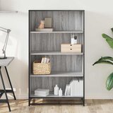  Polica za knjige Siva Sonoma 80,5x35x139 cm Konstruirano drvo | Eponuda.ba