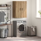 vidaXL Stenska omara artisan hrast 69,5 x 34 x 90 cm Konstruiran les Cene