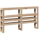 Maison Chic posteljno vzglavje - vzglavna omarica - nočna omarica s policami 150 cm trdna borovina, (21707434) Cene