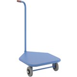 eurokraft pro voziček z ročajem, nosilnost 100 kg, nakladalna površina iz jeklene pločevine, 600 x 500 mm Cene