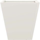 vidaXL Vrtne sadilice 2 kom bijele 30x30x30 cm čelične | shoptok.hr