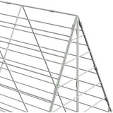  Kletka za zajce srebrna 100 x 100 x 210 cm Cinkana jeklena, (5000204313) | Shoptok.si