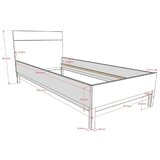 Vipack Bijeli dječji krevet od masivnog bora bez podnice 90x200 cm Eva – | shoptok.hr