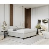 Maison de Rêve Svijetlo sivi tapecirani bračni krevet s prostorom za odlaganje 200x200 cm Tate – | shoptok.hr