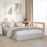  Polica za knjige uzglavlje L-oblika 140 cm borovine | shoptok.hr