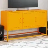 vidaXL TV omarica gorčično rumena 100,5x39x60,5cm jeklo