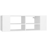 Maison Chic Stenska TV omarica - TV stojalo - Televizijska omarica bela 102x35x35 cm iverna plošča, (21700102) | Shoptok.si