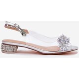 S. BARSKI Transparent Sandals On Low Heel With Decoration D&A | Shoptok.si