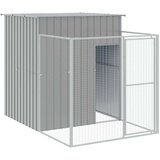  Kućica za pse s igralištem svjetlosiva 165x863x181 cm čelična | shoptok.hr