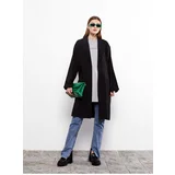 LC Waikiki Women's Trench Coat with Jacket Collar Straight Long Sleeve