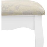vidaXL Mizica za ličenje s stolčkom bela 75x69x140 cm les pavlovnije | Shoptok.si