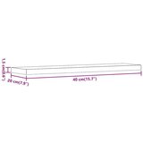 vidaXL Zidne police 4 kom Artisan hrast 40x20x1,5 cm konstruirano drvo | shoptok.hr