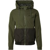 Jack & Jones Prehodna jakna 'JJERush' oliva / črna | Shoptok.si