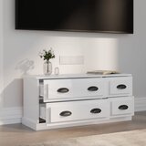 TV ormarić sjajni bijeli 100x35,5x45 cm od konstruiranog drva | shoptok.hr