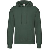Fruit Of The Loom Green Men's Hooded Sweat Cene